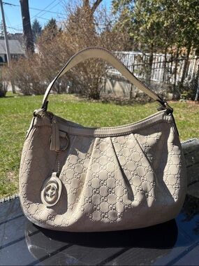 Gucci Guccissima Sukey Shoulder Bag GG Leather
